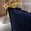 MIULEE Corduroy Pillow Covers with Splicing Set of 2 Super