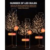 TYBEEU 6ft Lighted Cherry Blossom Tree, 240 Warm White LED,