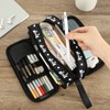 Fustylead Bows Large Pencil Case, Minimalist Portable Stationery Bag Cosmetics