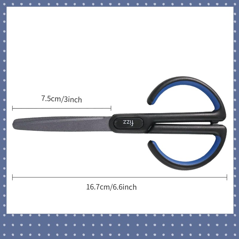 MultiBey 6.6-Inch Scissors - Stainless Steel Coated Cute Craft Scissors