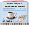 Double Donut Coffee Breakfast Blend Coffee Pods, Light Roast Coffee