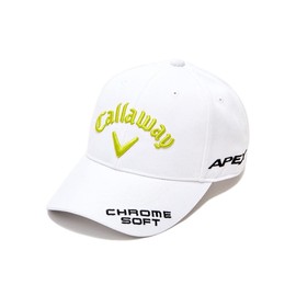 Callaway C23990200 Women's Classic Cap (Polyester Twill Tour Model) / Hat / Golf, 1032_white/yellow