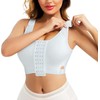 CHUMIAN Women's Post-Operative Sports Bra without Underwire, Wireless Bra with
