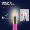Professional Eyelash Tweezers, Precision Tweezers with Curved Fiber Tip, Eyelash