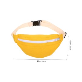 PACKOVE Canvas Waist Bag Chest Pouch for Boys Lightweight Outdoor Travel Coin Purse with Single Shoulder Strap Versatile Storage for Everyday Use