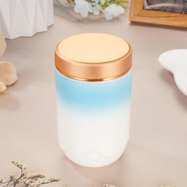 Small Urns for Human Ashes Keepsake - 3.15 Inches Ceramic Mini Urn for Ashes Keepsake, Cremation Urns Funeral Holder, Memorial Decorative Urn for Male Female - Blue Ceramic Urn