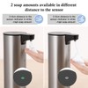 LAOPAO Soap Dispenser, Rechargeable Automatic Soap Dispenser Stainless Steel Touchless