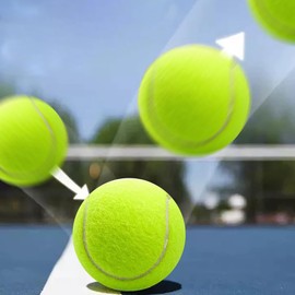 YouYuer 6 x Tennis Balls, Leisure Tennis Balls, Tennis Ball Dog, Tennis Ball Children, Tennis Balls Sports Training Tennis Ball Suitable for Tennis Lessons, Schools, Beginners Dog Walks