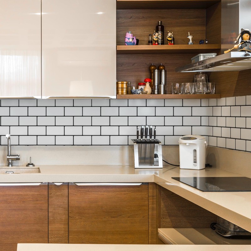 Art3d Peel and Stick Backsplash, 10-Pack Thickened Stick on Subway