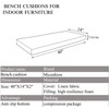 MICUSHION Piano Bench Cushions 40x14 Inch for Reading Nook with