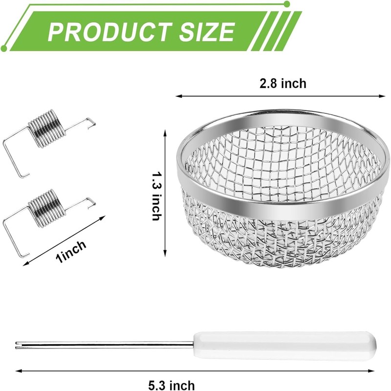2PCS RV Furnace Vent Screen with Premium Stainless Steel, RV