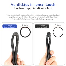 ulip Pack of 2 Inner Tubes 10 x 2 10 x 2.125 10 x 2.5 Thickened Pneumatic Scooter Replacement Tyre with 90 Degree for Nanrobot D4+ D5+ D6+ Scooter Trike Pushchair