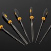 Needle File Filing 6 Piece Precision Tool Set with Cushion