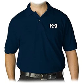 Gs-eagle Men's K-9 Squad Graphic Polo T-Shirt XLarge Navy