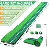 SENSECLUB Indoor Putting Green, Foldable Putting Mat Golf Pong Game