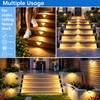 Solar Deck Lights Outdoor – Waterproof LED Step Lights for