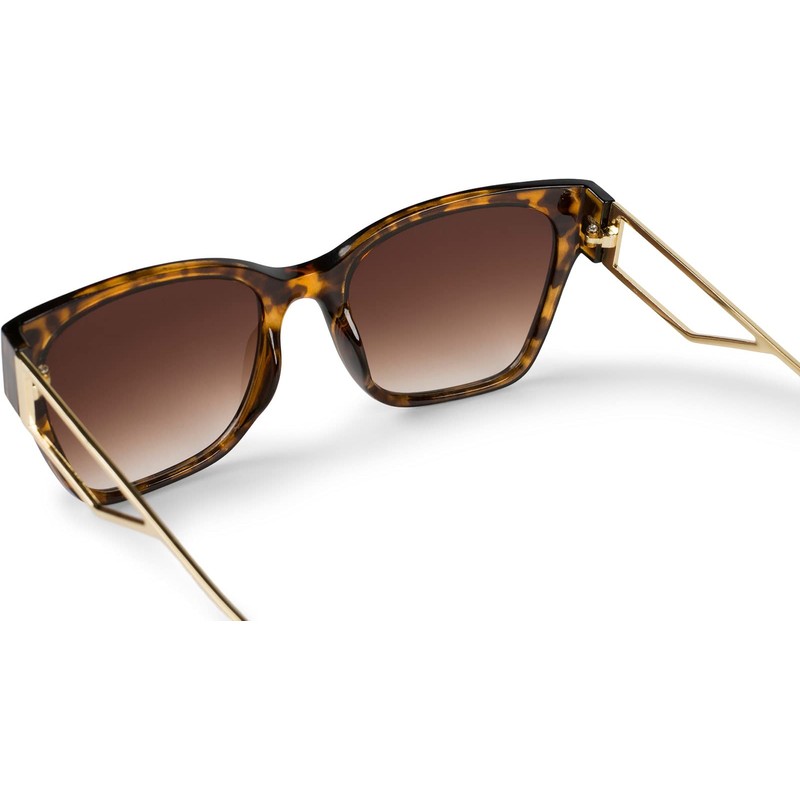 styleBREAKER 09020128 Women's Oversize Sunglasses with Wide Metal Temples, Polycarbonate
