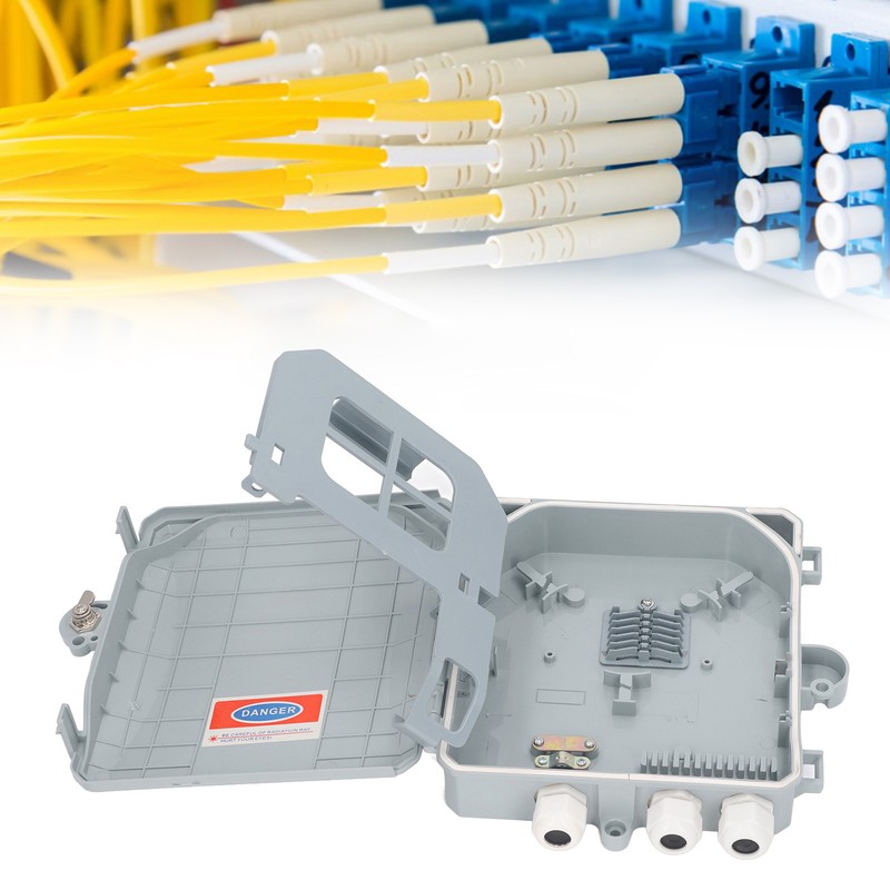 Optical Fiber Distribution Box 8 Core Waterproof Fiber Optic Splitter