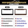 Black White Cherry Blossom License Plate Frame Butterfly Flower License