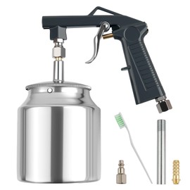 1/4" NPS Inlet Undercoating Spray Gun,Handhold Fluid Film Spray Gun with Fluid Canister for Spraying Rubberized Undercoat & Coatings,Portable Multi-Function Bed Liner Sprays Guns