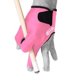 KAMUI Billiard Glove - Quickdry - for Left Hand (Pink, Large)