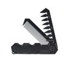 2-in-1 Portable Folding Pocket Comb for Men, Fine & Wide