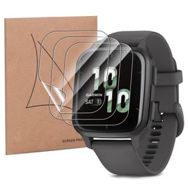 GEJEFA Screen Protector for Garmin Venu Sq 2, 3 Pack Flexible TPU Full Coverage 3D Curved Screen Film for Garmin Venu Sq 2[High Definition][Bubble Free]