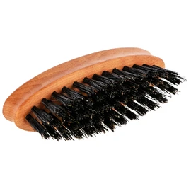 REMOS Beard Brush with Wild Boar Bristles Made of Local Pear Wood