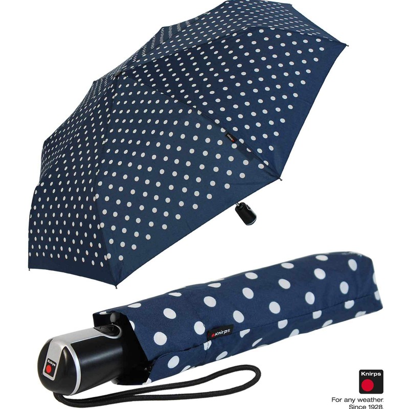 Knirps Large Duomatic Pocket Umbrella Large Duomatic, Navy-white