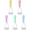 1Pc Random Color Manual Silicone Potato Masher, Cooking Utensils Masher,
