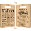 50th Birthday Gifts for Women Men,Back In 1974&Recipe for A