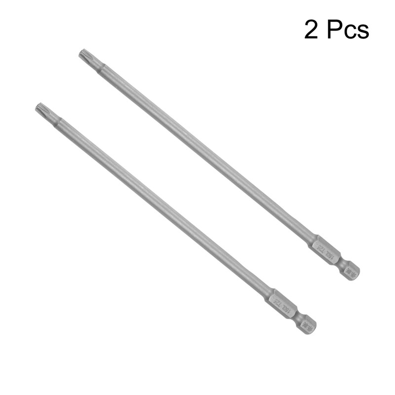 sourcing map 2pcs 1/4" Hex Shank T25 S2 Steel Magnetic