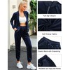 Marvmys Womens Velour Sweatsuit Full Zip Up Tracksuit Set 2