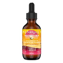 Aceite de Kemiri: fortalece y nutre el cabello y el cuero cabelludo con tratamiento para las puntas abiertas
