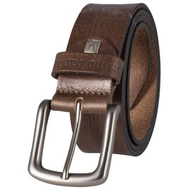 Bruno Banani Men's Leather Belt Men's Belt, full-grain leather, dark brown, 30004 - 105 brown