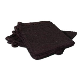 Gözze - Bath/Shower Glove/Mitt, Set of 4, Berlin, 100% Cotton, 17 x 24 cm - Black