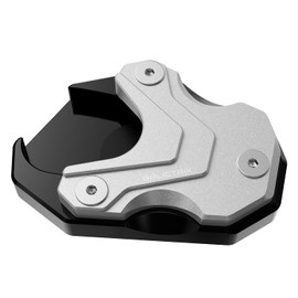 GALICTRIX Compatible with Honda Goldwing GL1800 Accessories 2002-2017 and 2018-2024 Goldwing 1800 Motorcycle Kickstand Pad Side Stand Extension Foot Plate (Silver (Year 2018-2024))