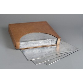 Insulated Cushion Foil Wrap, 5C1212, 12" x 12", Plain Silver Foil Wrap, 500 Sheets Per Box