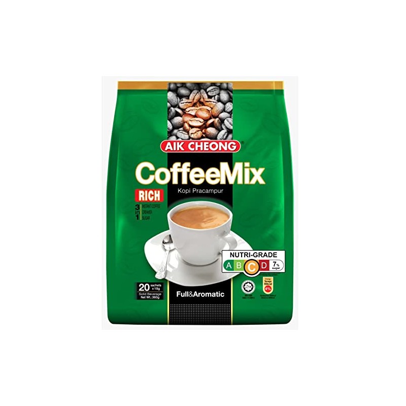 Aik Cheong 3 in 1 Coffee Mix Rich 18g*20 Sachets