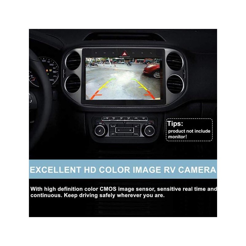 License Plate Backup Camera, Waterproof IP68 Backup View Camera, Car