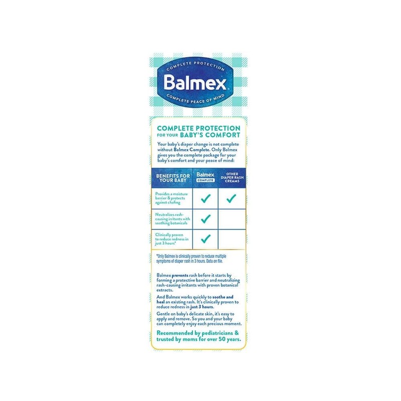Balmex Zinc Oxide Diaper Rash Cream 4 Oz. By Balmex