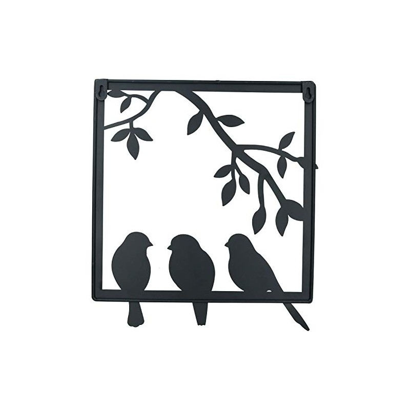 AB Tools 3 Birds on Wire Branch Wall Art Metal