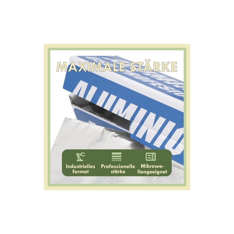 Zenic Aluminium foil extra strong, 30 cm width and 1.1