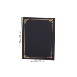 Operitacx Letter Size Certificate Holders Gold Foil Award Wedding Graduation Id Birth Certificates Document Organizer