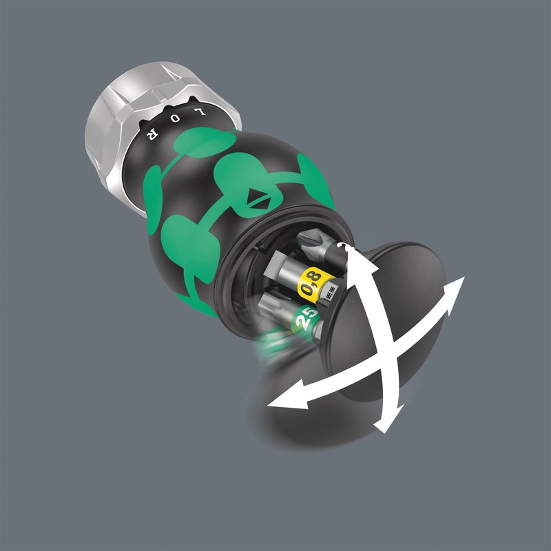 Wera 05008884001 Kraftform Kompakt Stubby Magazine RA 2, Stubby Ratchet