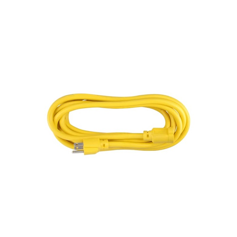 Surtek Extensión eléctrica uso extra rudo aterrizada color amarillo, 4