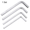 HARFINGTON 4pcs L-Shaped Square Head Wrench 3mm 4mm 5mm 6mm