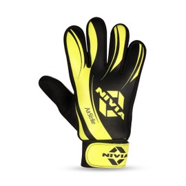 Nivia Air Strike Goalkeeper/Hand Gloves with Grip (Black/Green, XL) | for Men & Women | for Football, Soccer goalkeeping