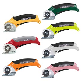 VLOXO Auto Repair Shop Textile Industry Portable 4.2V Sewing Scissors Round Cloth Fabric Electric Cutter Scissorspower: GREY