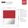 Lichtblick Klemmfix Honeycomb Pleated Blind, No Drilling, Tensioned, Blackout -